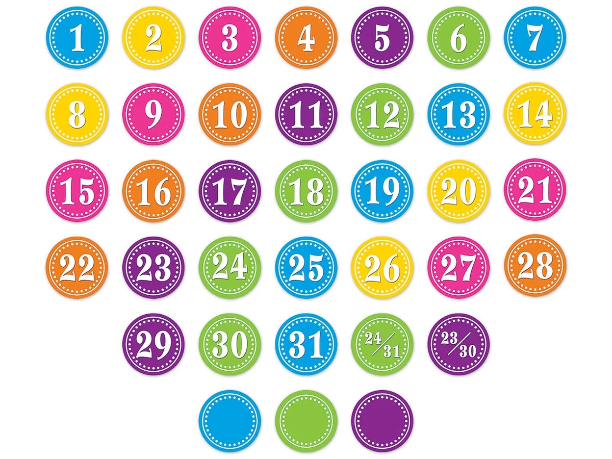 Bright Circle Calendar Mini Accents - US 8317