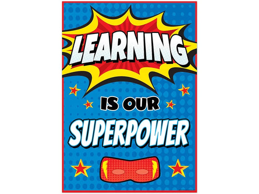 Superhero Learning Is Our Superpower Poster - US 8724