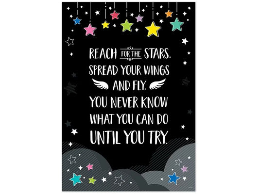Star Bright Reach for the Stars Motivational Posters - US 8780