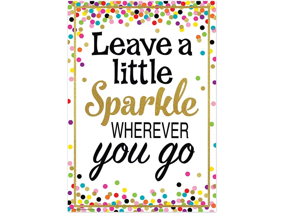 Confetti Leave a Little Sparkle Poster - US 6359