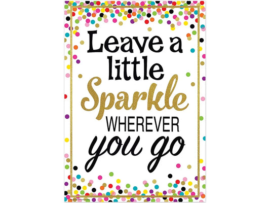 Confetti Leave a Little Sparkle Poster - US 6359