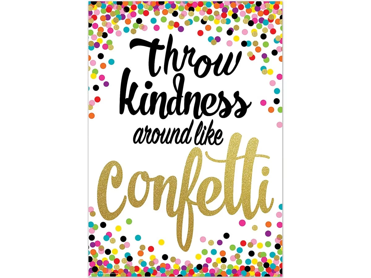 Confetti Throw Kindness Around Poster - US 6337