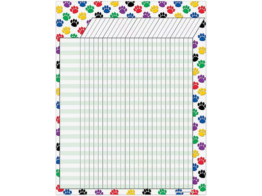 Paw Print Incentive Chart - US 8624