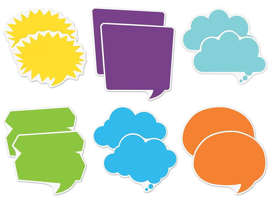 Colorful Speech & Thought Bubble Accents - US 3589