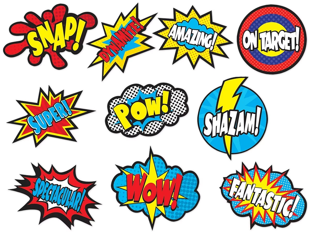 Superhero Word-Burst Accents - US 7191