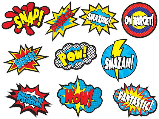 Superhero Word-Burst Accents - US 7191