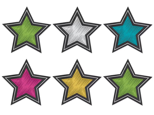 Chalkboard Brights Star Accents - US 6819