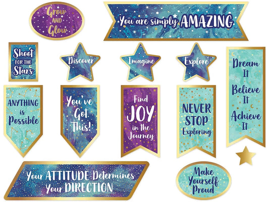 Galaxy Motivational Bulletin Board Set - US 6875