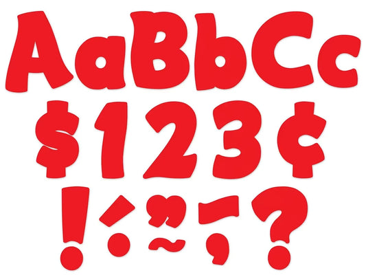 Red 4" Punch-Out Letters - US 2855