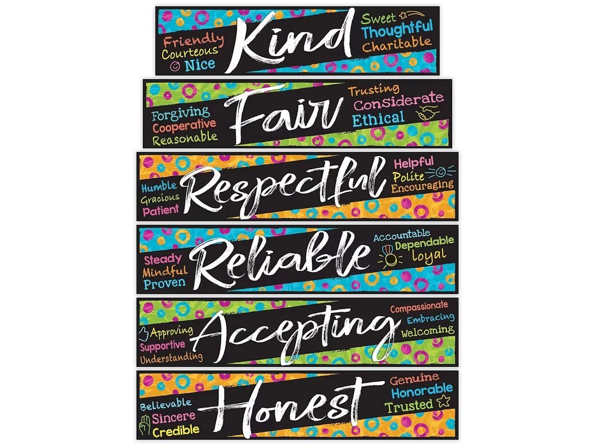 Color Harmony® Character Traits Bulletin Board Set - US 2072