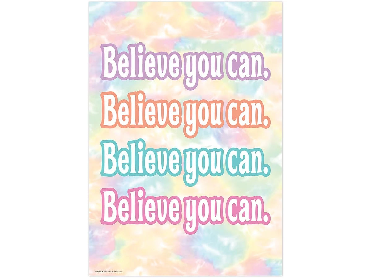 Pastel Pop Believe You Can Poster - US 4425