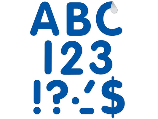 Blue Classic 4" Punch-Out Letters - US 8734