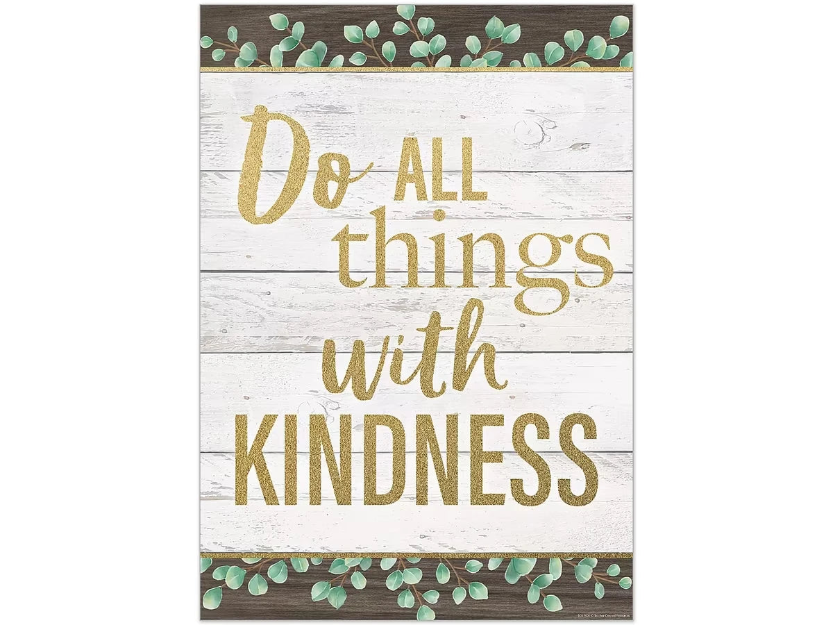 Eucalyptus Do All Things with Kindness Poster - US 7790
