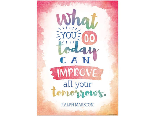Watercolor What You Do Today Poster - US 2885