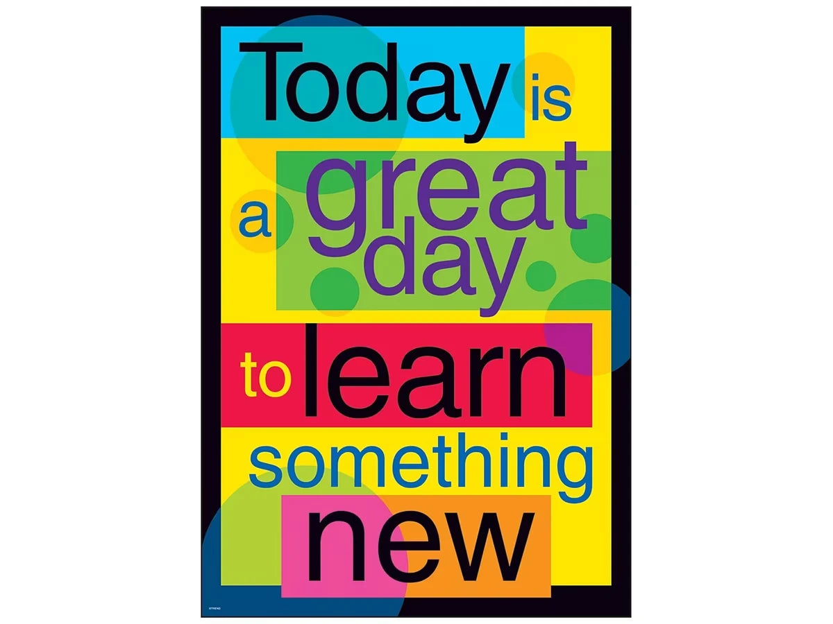 Today Is a Great Day to Learn Something New Poster - US 5622