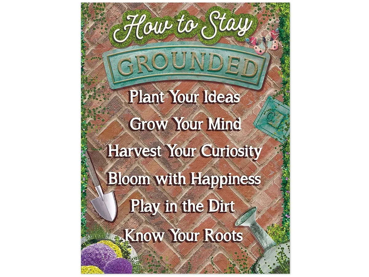 Curiosity Garden How to Stay Grounded Poster - US 7164