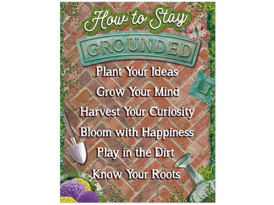 Curiosity Garden How to Stay Grounded Poster - US 7164