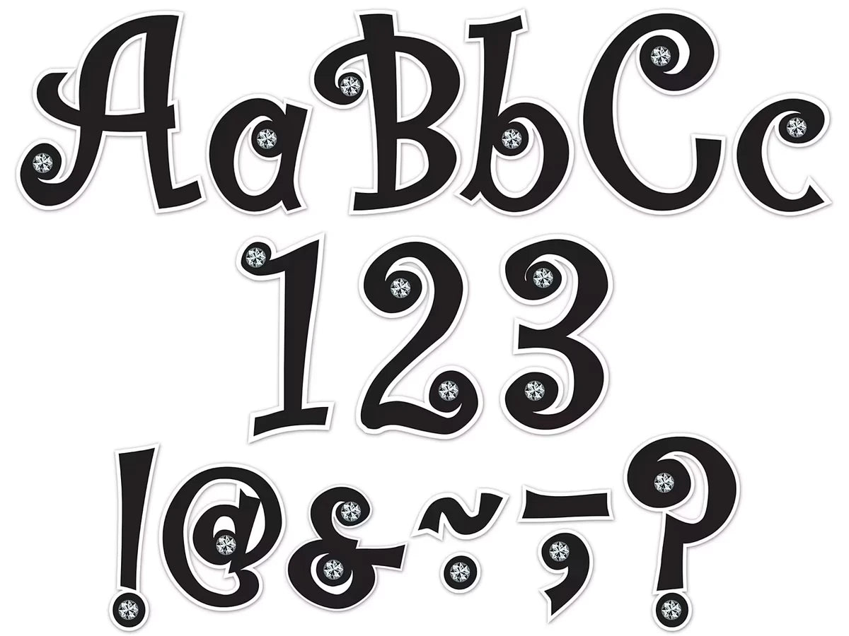 Jeweled 5" Punch-Out Letters - US 8498