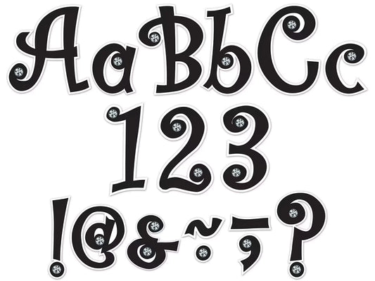 Jeweled 5" Punch-Out Letters - US 8498