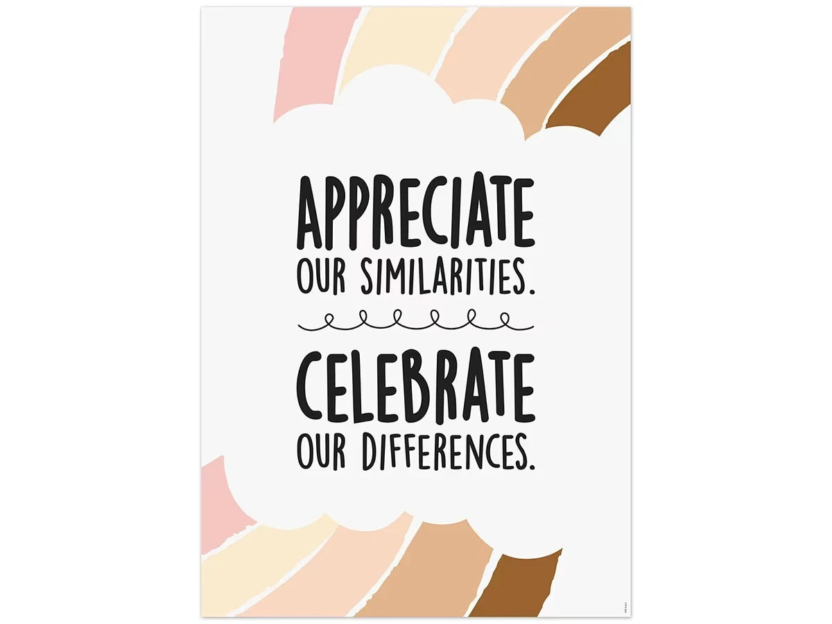 Appreciate Our Similarities, Celebrate Our Differences Poster - US 6969