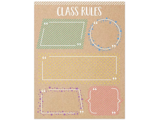 Krafty Pop! Classroom Rules Poster - US 6382