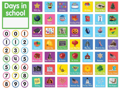 Colorful Calendar Bulletin Board Set - US 1627