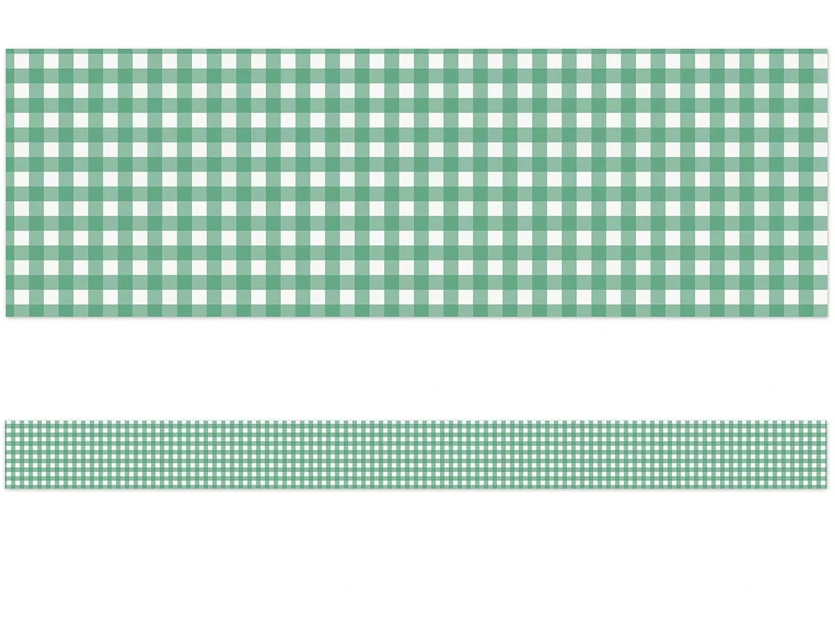 Farmers Market Green Checkered Border - US 2596