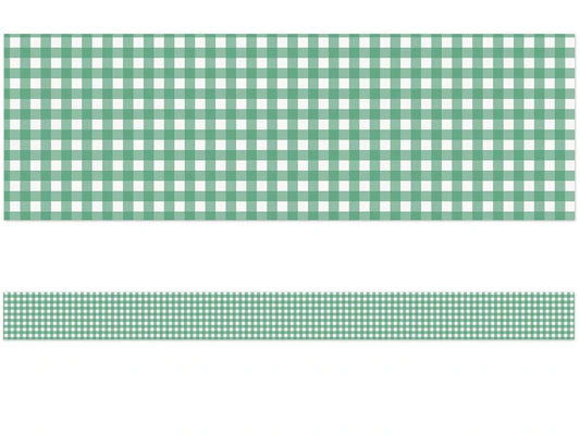 Farmers Market Green Checkered Border - US 2596