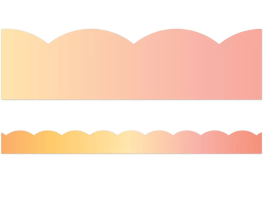 Simply Safari Sunset Scalloped Border - US 8702