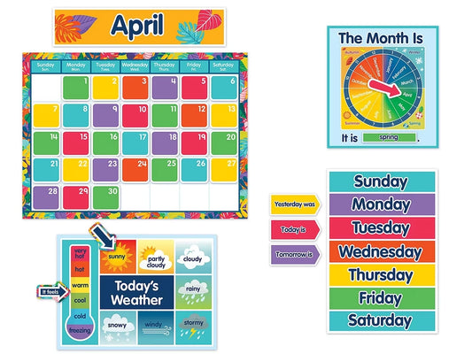One World Calendar Bulletin Board Set - US 8470