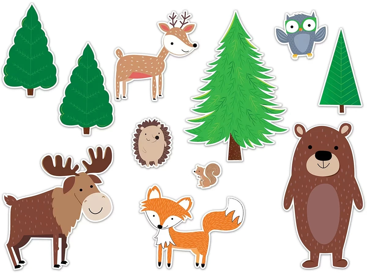 Woodland Friends Jumbo Animals Bulletin Board Set - US 1878