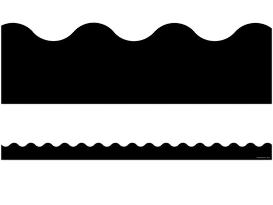 Dark Black Scalloped Border - US 7803