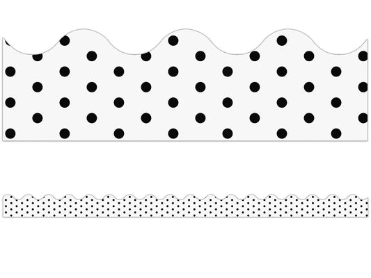 Industrial Chic Polka Dot Scalloped Border - US 8419