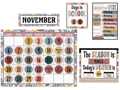 Wonderfully Wild Calendar Bulletin Board Set - US 5971