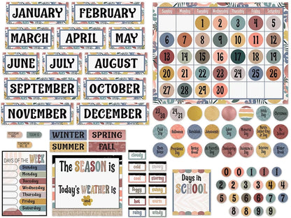 Wonderfully Wild Calendar Bulletin Board Set - US 5971