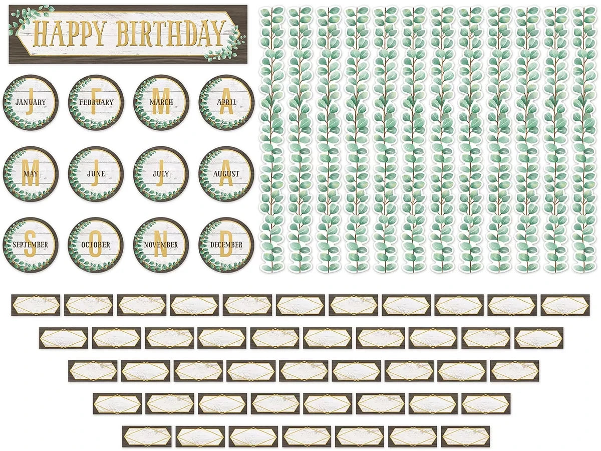 Eucalyptus Birthday Bulletin Board Set - US 6251