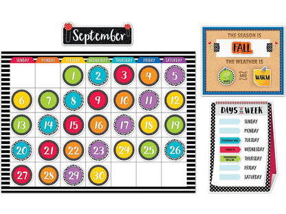 Bold & Bright Calendar Bulletin Board Set - US 3376