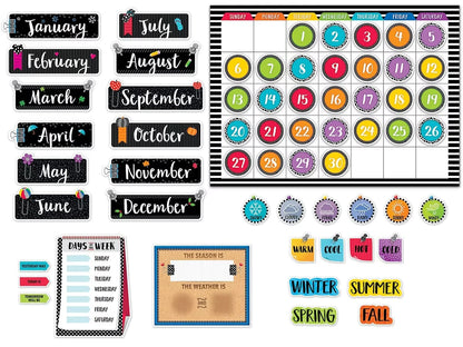 Bold & Bright Calendar Bulletin Board Set - US 3376