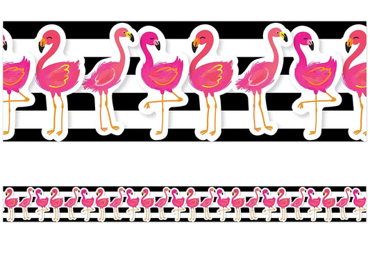 Simply Stylish Tropical Flamingo Border - US 7129