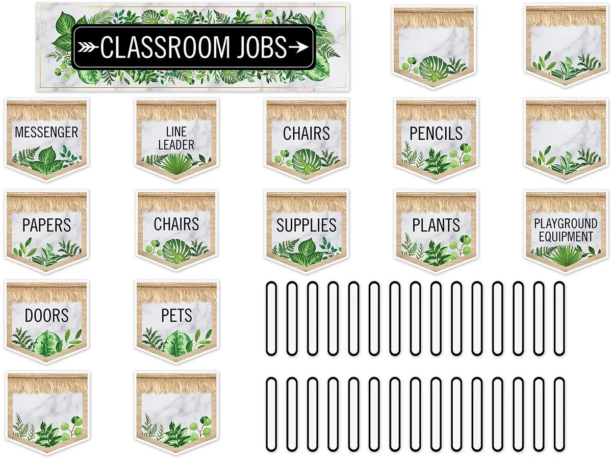 Simply Boho Classroom Jobs Bulletin Board Set - US 5195