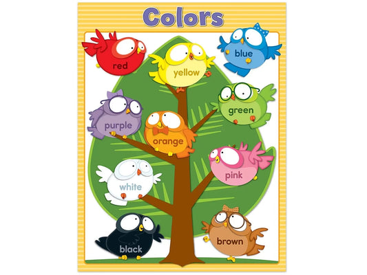 Owl Pals Color Learning Poster - US 8548