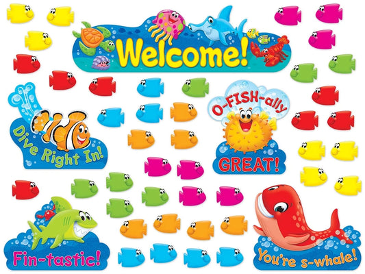 Sea Buddies® Welcome Bulletin Board Set - US 9079