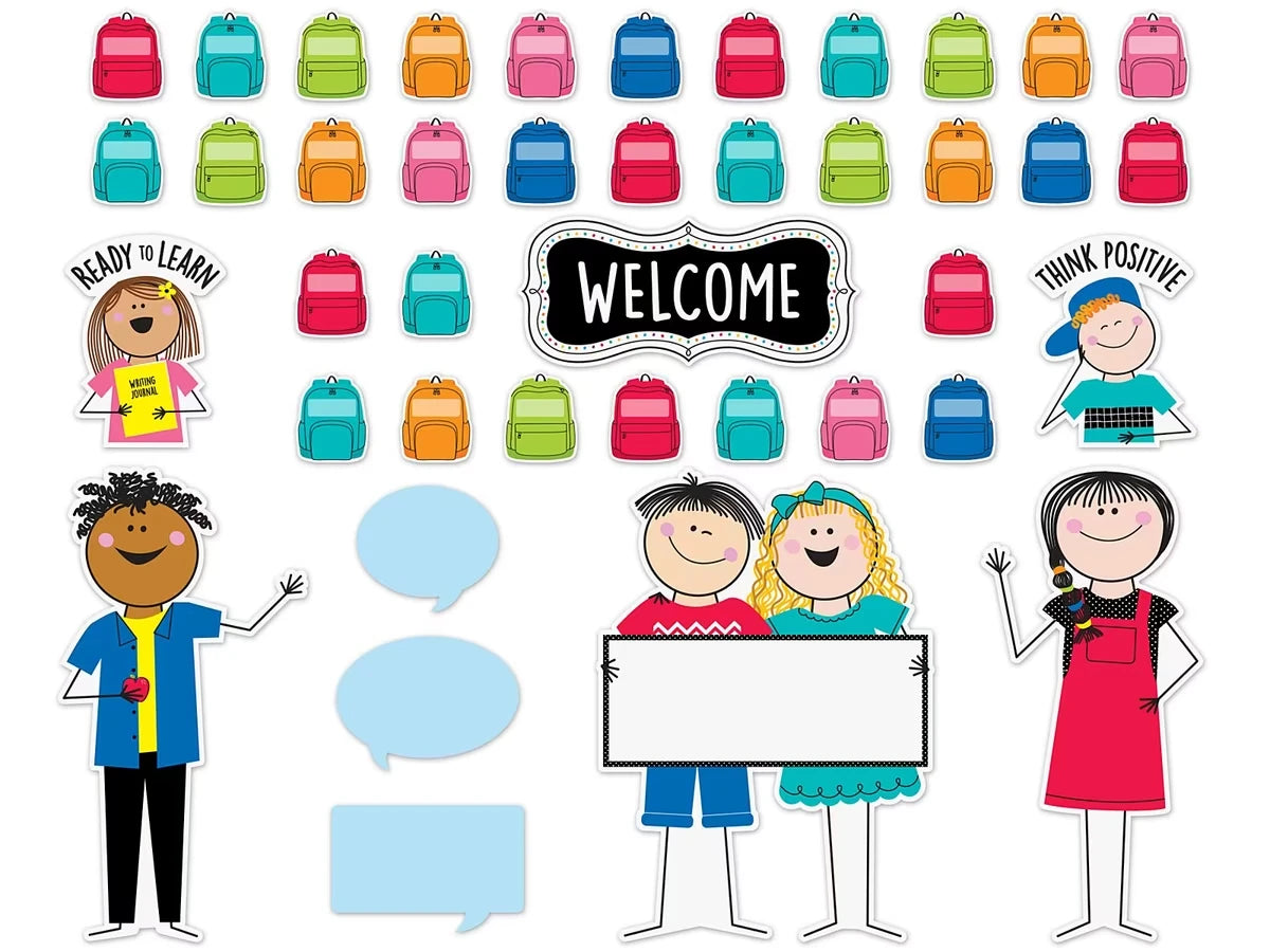 Stick Kids Welcome Bulletin Board Set - US 2870