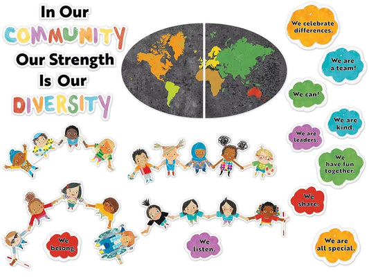 Our Strength Is Our Diversity Bulletin Board Set - US 1863