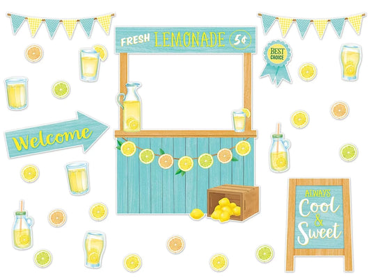 Lemon Zest Lemonade Stand Bulletin Board Set - US 2436