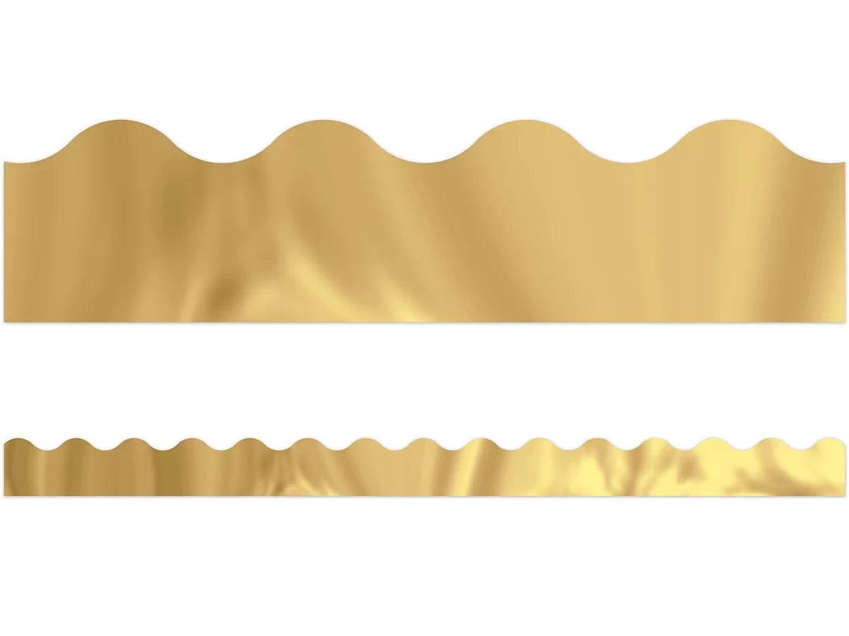 Gold Metallic Scalloped Border - US 7211