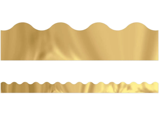 Gold Metallic Scalloped Border - US 7211