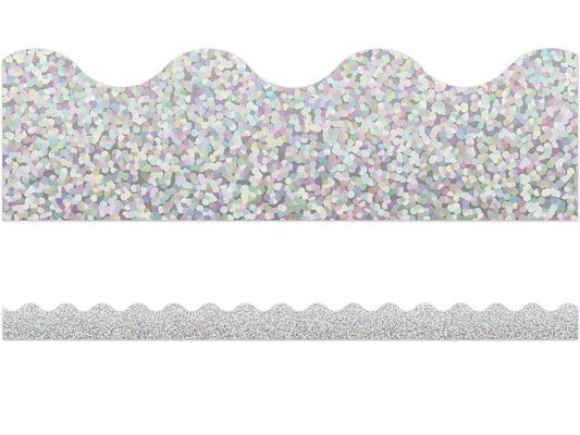 Silver Sparkle Scalloped Border - US 5604