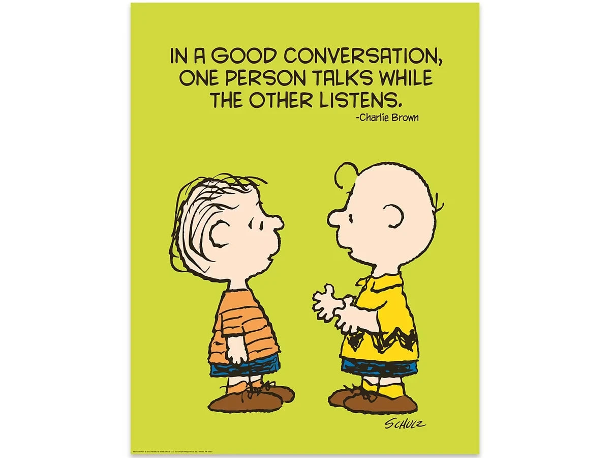 Peanuts® Talk and Listen Poster - US 6822