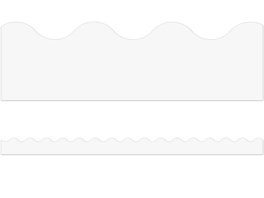 Bright White Scalloped Border - US 3736